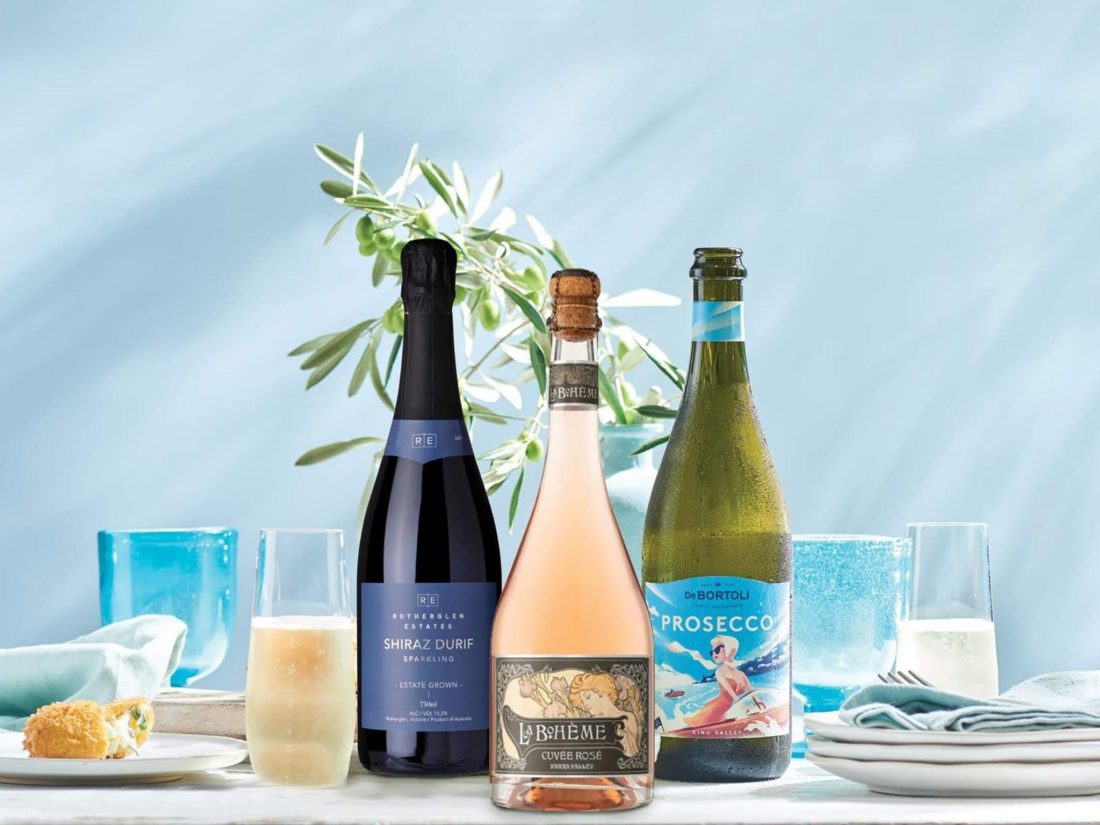 Selection of De Bortoli sparkling wines that are on offer for tasting